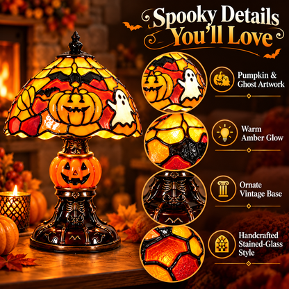 🕯️ 50% OFF! Cozy Halloween Pumpkin & Ghost Table Lamp with Warm Glow