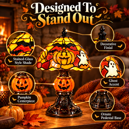 🕯️ 50% OFF! Cozy Halloween Pumpkin & Ghost Table Lamp with Warm Glow