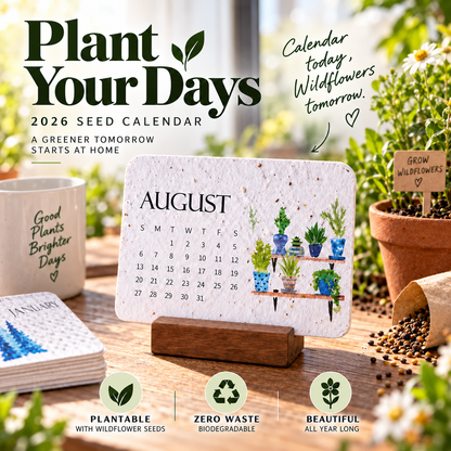 🌱Eco-Friendly Plantable “Timeless” Seed Calendar 2027