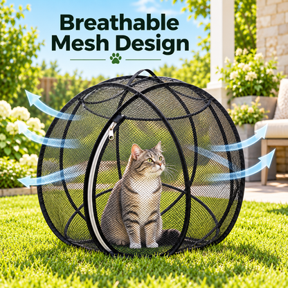 🐱 Pop-Up Cat Playpen 🌿 Fresh Air, Safe Space, Happy Cat