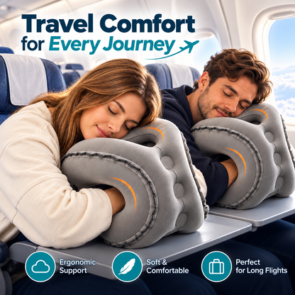 😴Inflatable Airplane Sleep Pillow – Sleep Better on Every Flight