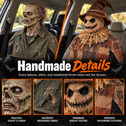 💀Rotating Head Halloween Prank Decoration
