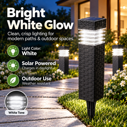 🌞 Solar Garden Pathway Lights – No Wires, Automatic Night Glow ✨