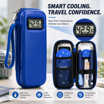 Insulin Cooler Travel Case with Temperature Display