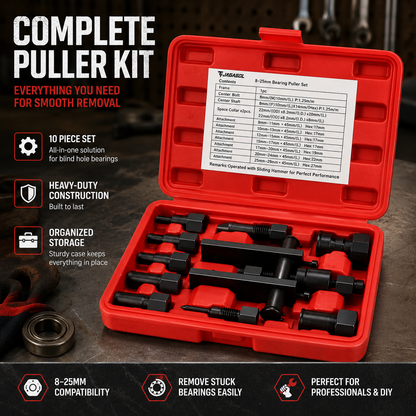 ⚒️ 10Pcs Heavy Duty Blind Hole Bearing Puller Tool Set