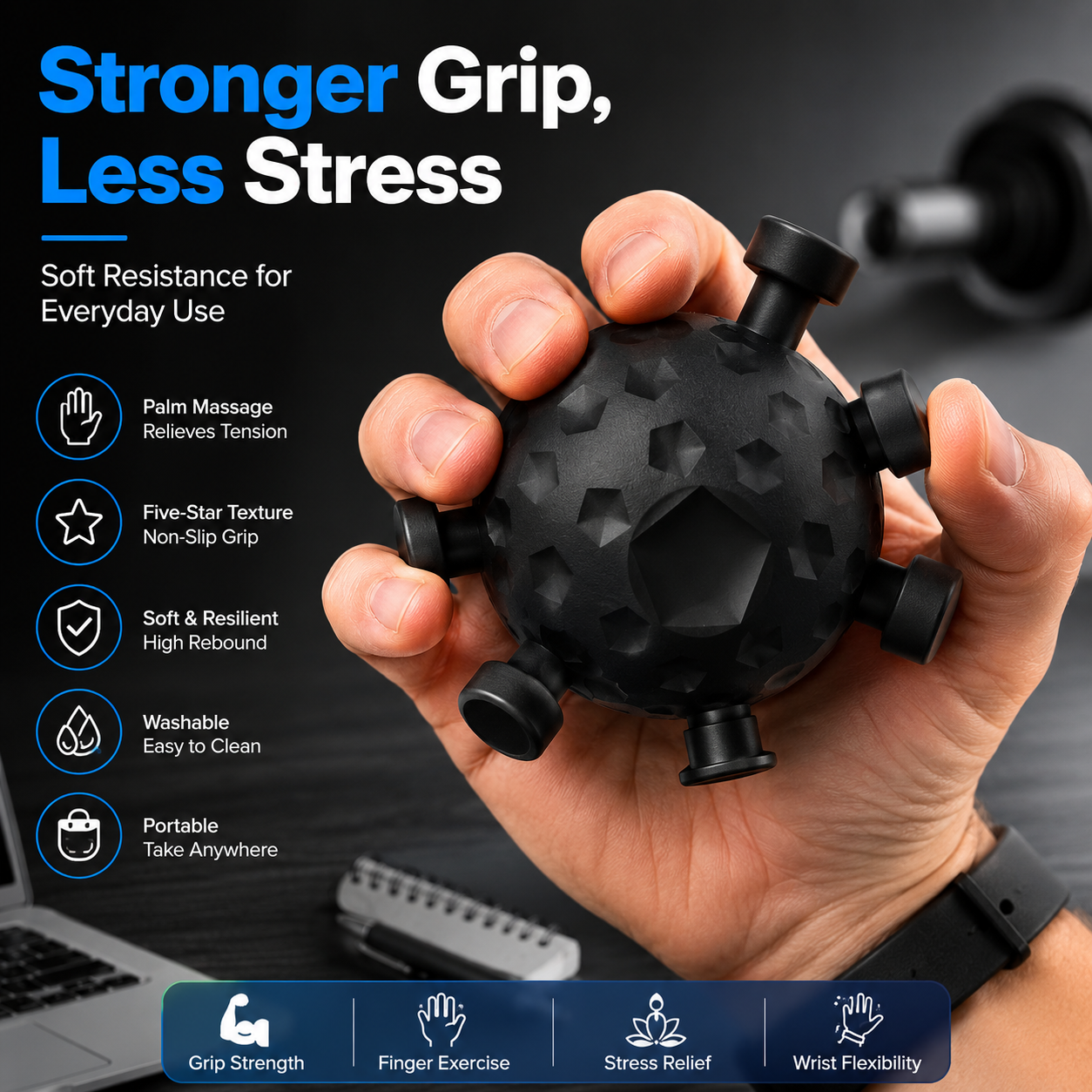 Finger Hand Grip Strengthener