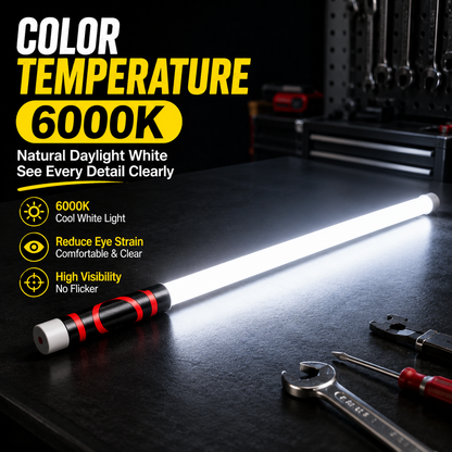 THOUSAND SUNNY Flexible LED Light Stick 30", Rechargeable Bendable Work Light with 3 Modes High Lumen