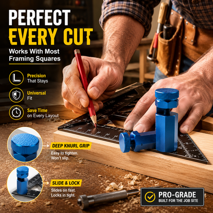 Tall Stair Gauges for Framing Square with Holder and Hook