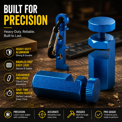 Tall Stair Gauges for Framing Square with Holder and Hook