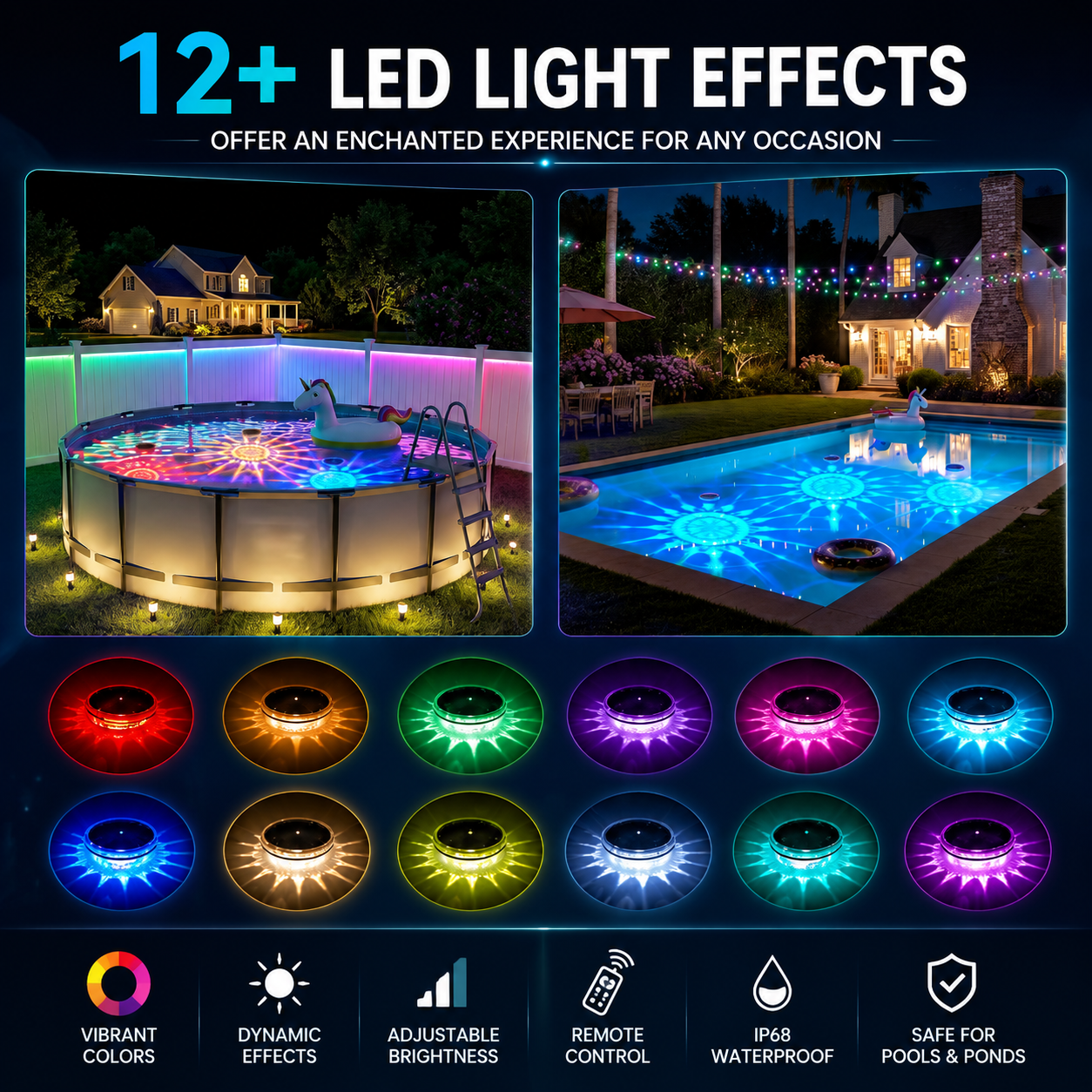 Solar Floating Pool Lights™ – Transform Your Pool Into A Luxury Night Oasis