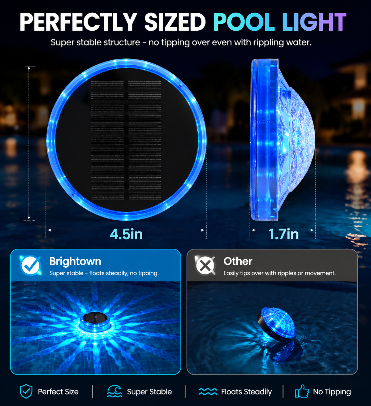 Solar Floating Pool Lights™ – Transform Your Pool Into A Luxury Night Oasis