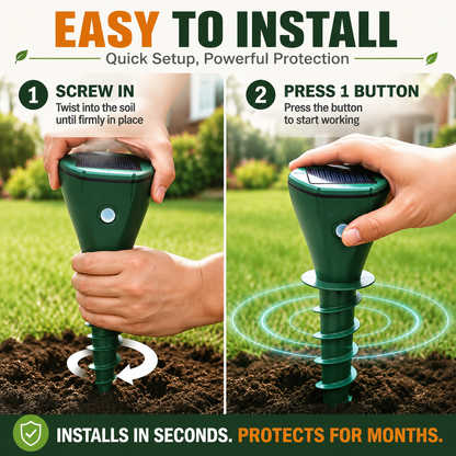 Solar Mole & Gopher Repeller™ – Protect Your Lawn Naturally