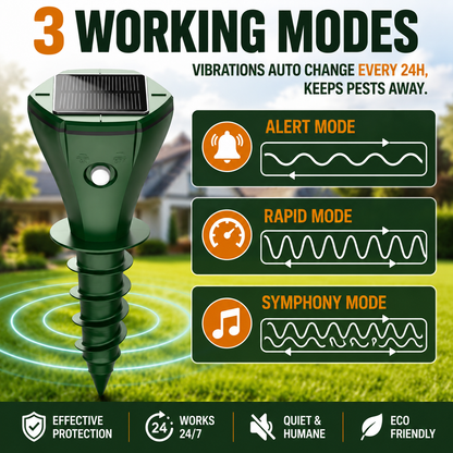 Solar Mole & Gopher Repeller™ – Protect Your Lawn Naturally