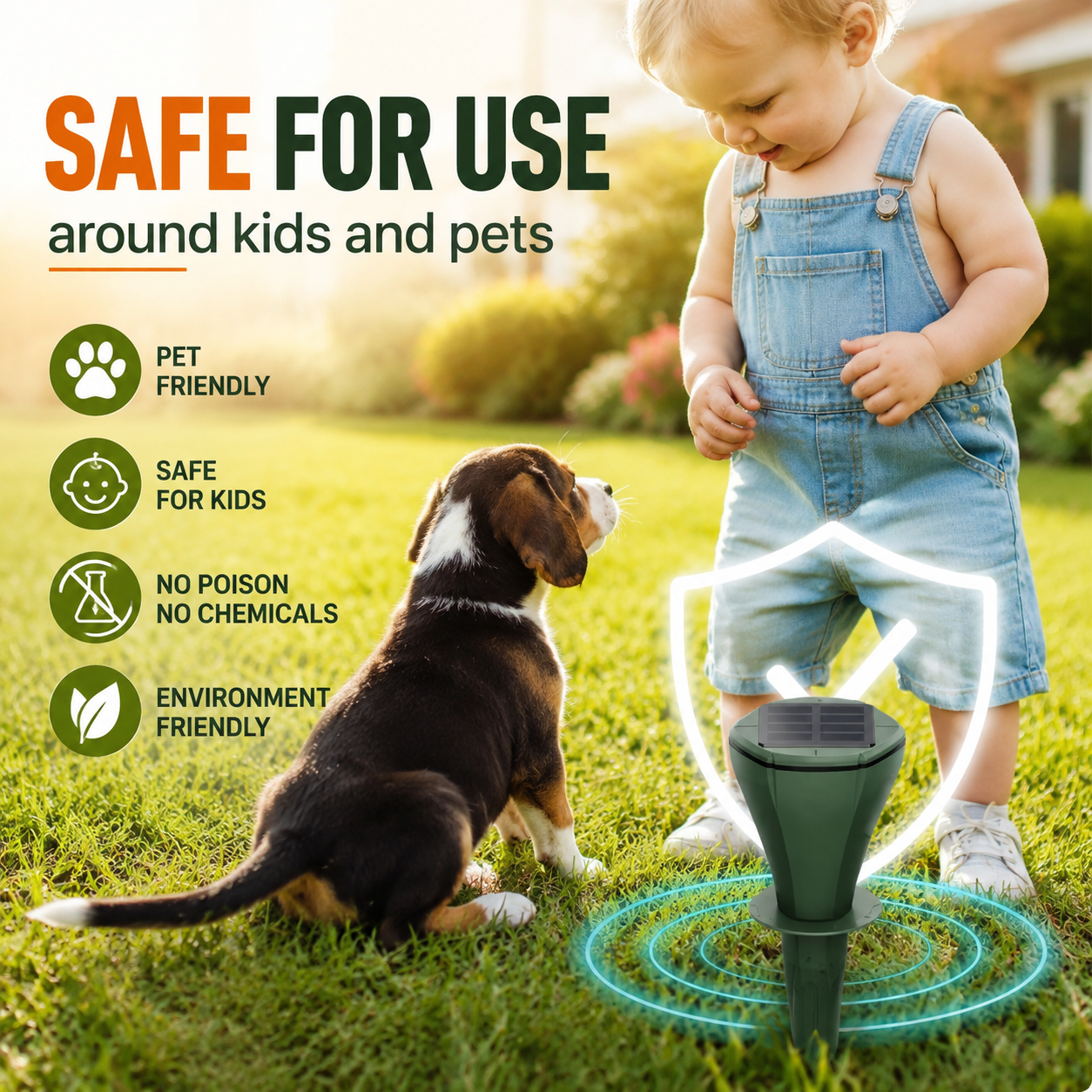 Solar Mole & Gopher Repeller™ – Protect Your Lawn Naturally
