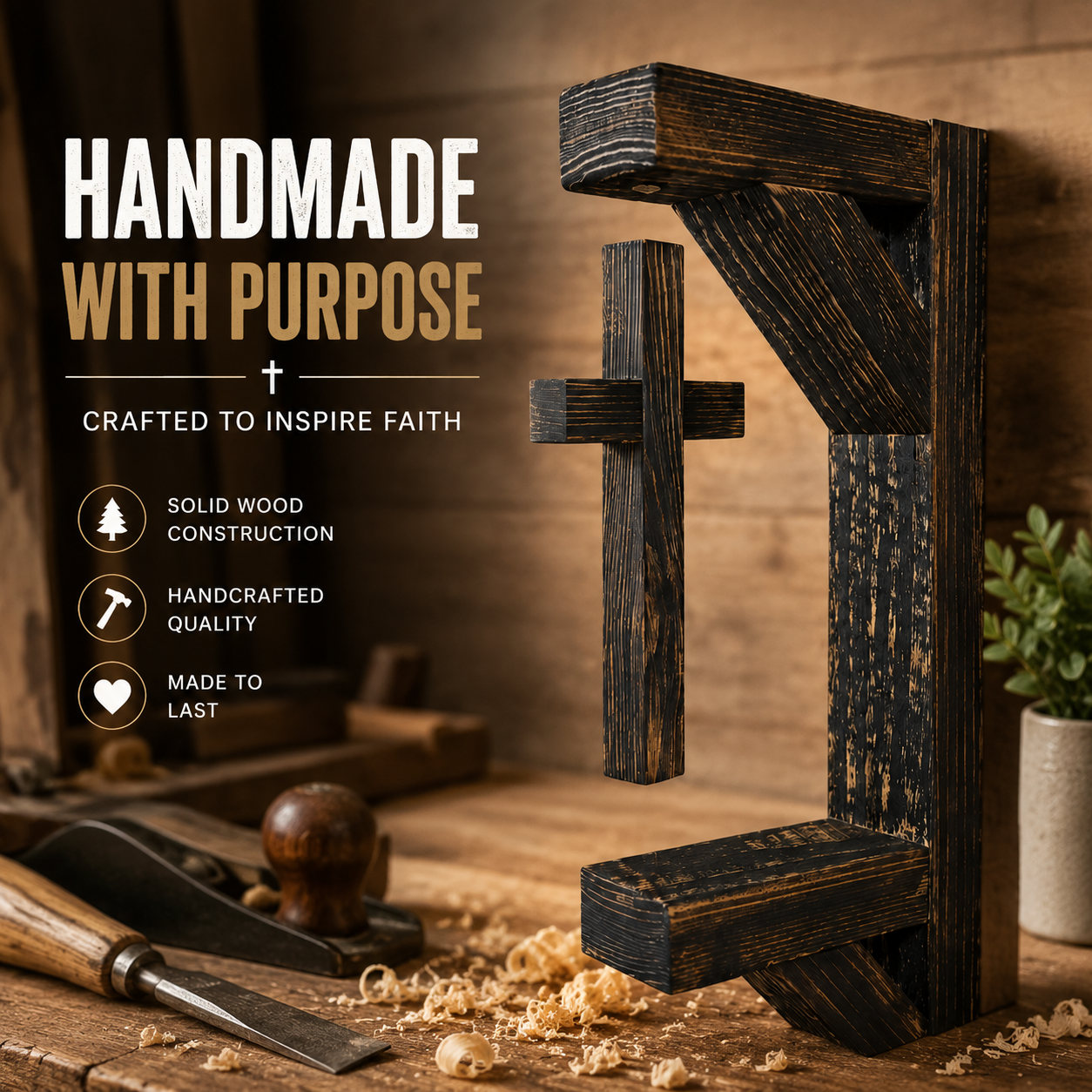 ✝️ The Floating Cross™ – A Beautiful Symbol of Faith & God's Grace