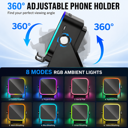 Turn Your Phone Into A Mini Theater™ | Induction Speaker & RGB Phone Stand