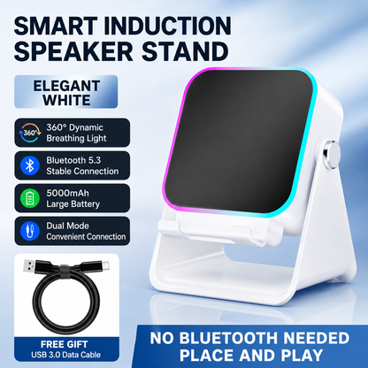 Turn Your Phone Into A Mini Theater™ | Induction Speaker & RGB Phone Stand