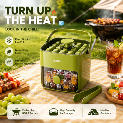 Fresh Ice Anytime™ | 2-In-1 Ice Tray & Storage Container