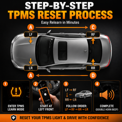 🚗 Reset Your TPMS Light in Minutes – EL-50448 Tire Pressure Relearn Tool for GM Cars
