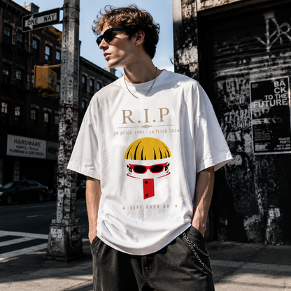 Oliver “LIFE GOES ON” Oversized Graphic Tee