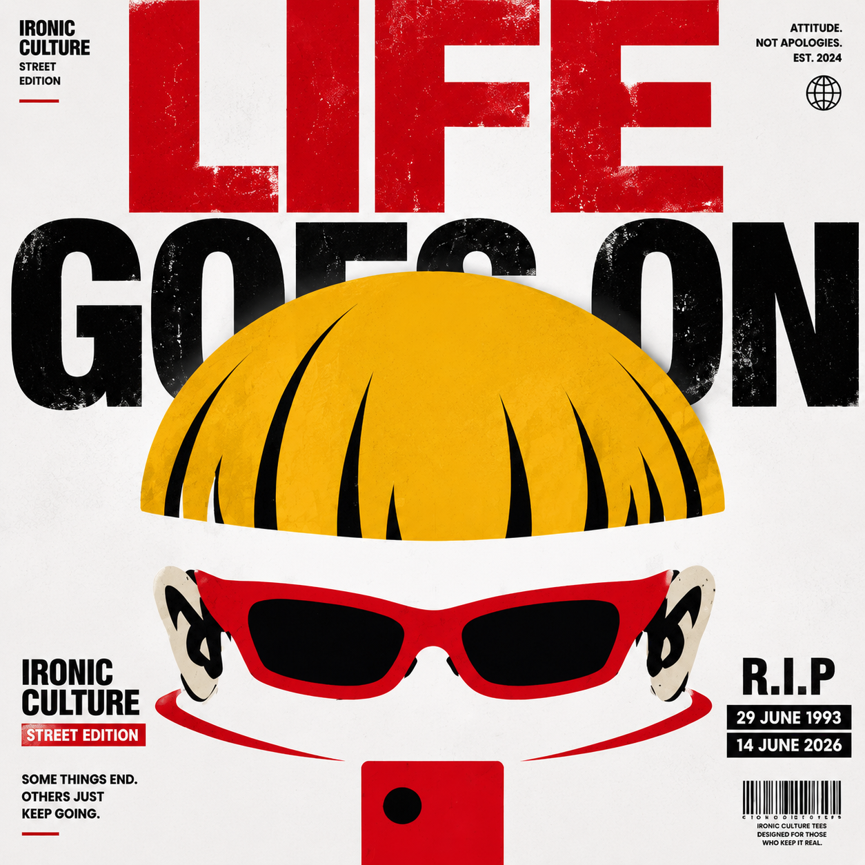 Oliver “LIFE GOES ON” Oversized Graphic Tee