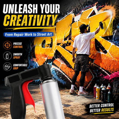Spray Can Trigger Handle – Ergonomic Full-Hand Paint Sprayer Adapter for Smooth, Pain-Free Painting(2PCS)