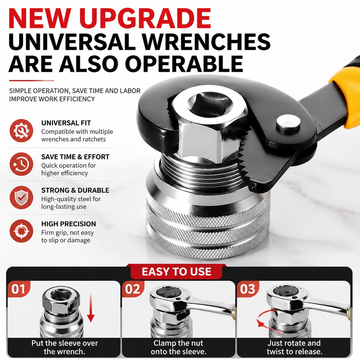 ⚡ 3/8 Quick Change Hex Bit Adapter – One Second Tool Switching System