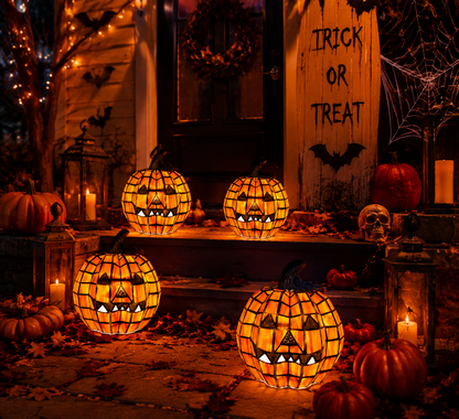 Halloween Pumpkin LED Light | Spooky Jack-O’-Lantern Atmosphere Lamp for Home Decoration（副本）