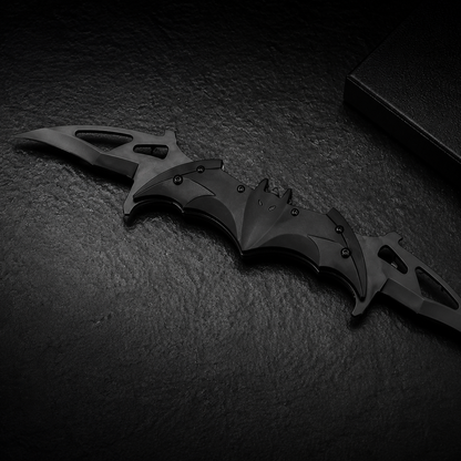 🦇 Bat-Inspired Metal Collectible Set | Premium Aesthetic Display & Cosplay Prop