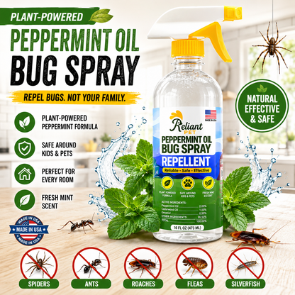 🌿 Peppermint Shield™ Natural Bug Repellent Spray  Keep Bugs Away Without Harsh Chemicals