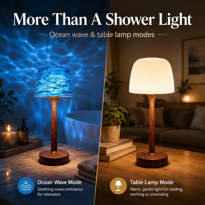 Waterproof Shower Lamp | Spa-Like Rechargeable Bathroom Light