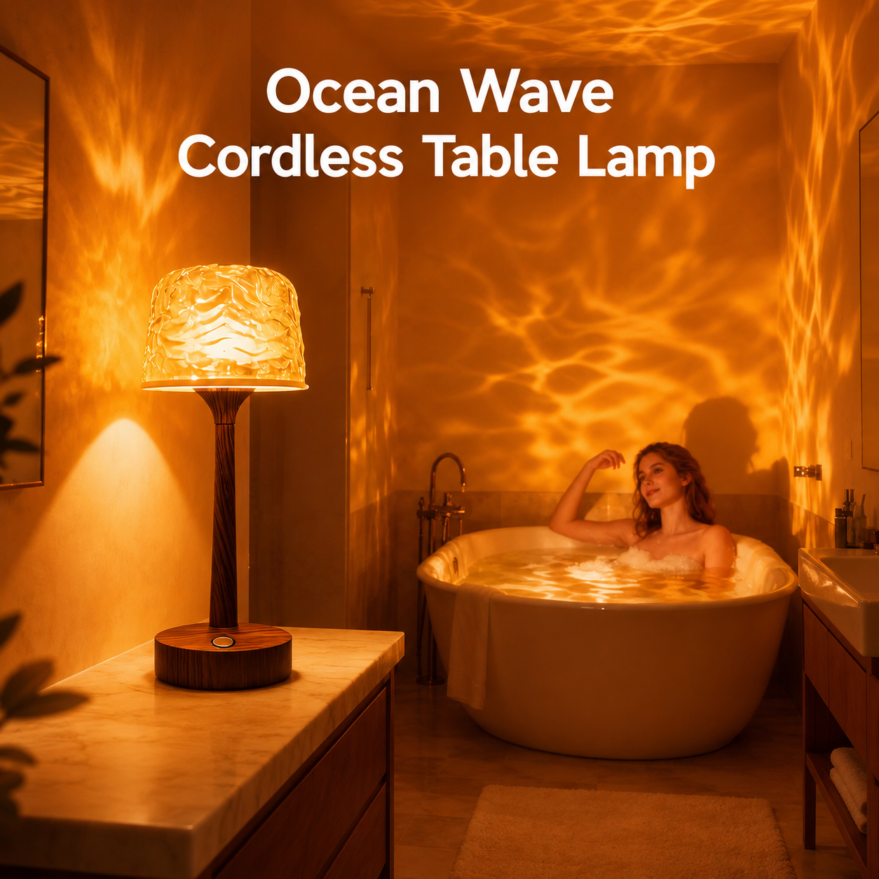 Waterproof Shower Lamp | Spa-Like Rechargeable Bathroom Light