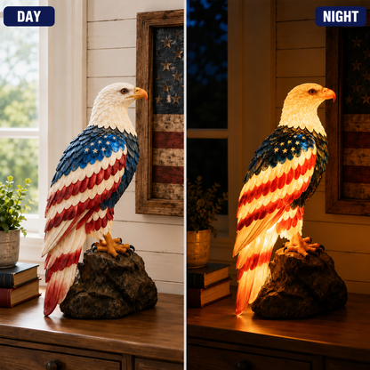 American Eagle Lamp – Patriotic Home Decor Light for Veterans & Patriotic Families