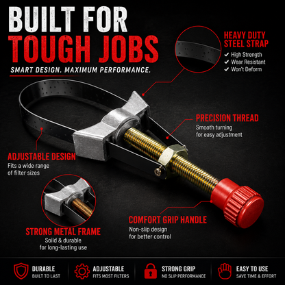 NEW Auto Car Diameter Adjustable Oil Filter Removal Strap Wrench Tool,Car Oil Filter Wrench.