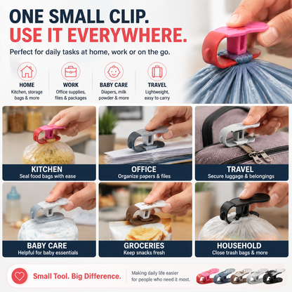 🧤 Hands-Free Grip Assist Tool – Arthritis & Weak Hand Strength Daily Living Aid Clip