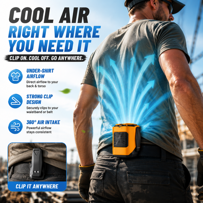 ❄️ Summer Waist Clip Fan – Portable Hands-Free Cooling Fan