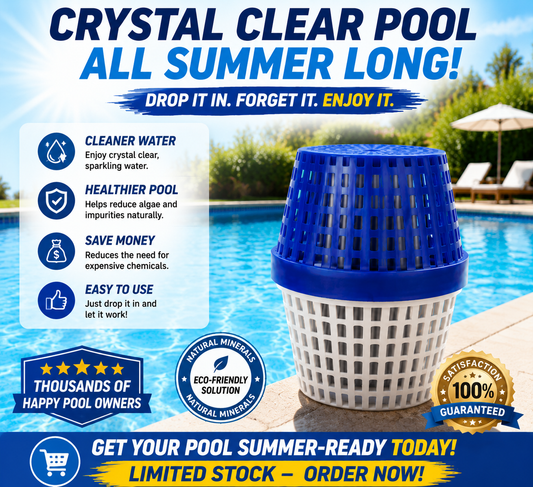 🏊‍♂️ Crystal Clear Pool Water Mineral Cleaner – Anti-Algae Pool Treatment Stick