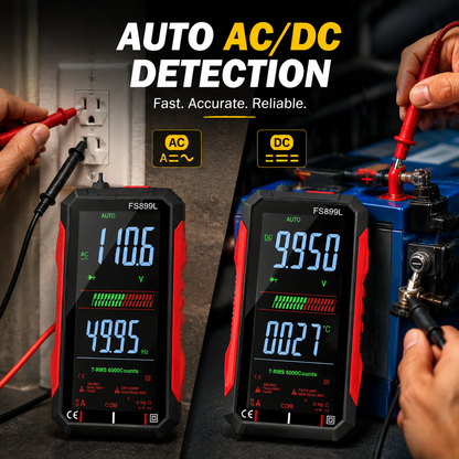 Fully Automatic True RMS Digital Multimeter | 6000 Count Voltage Tester