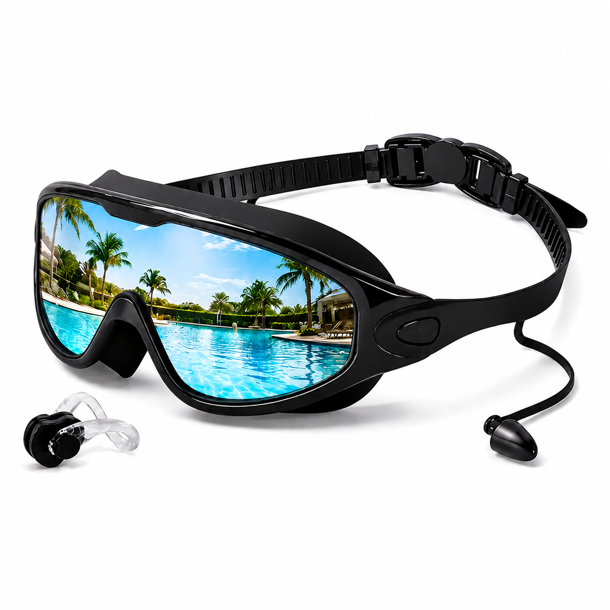 180° Panoramic Swimming Goggles – Leakproof, Anti-Fog Pool & Beach Gear