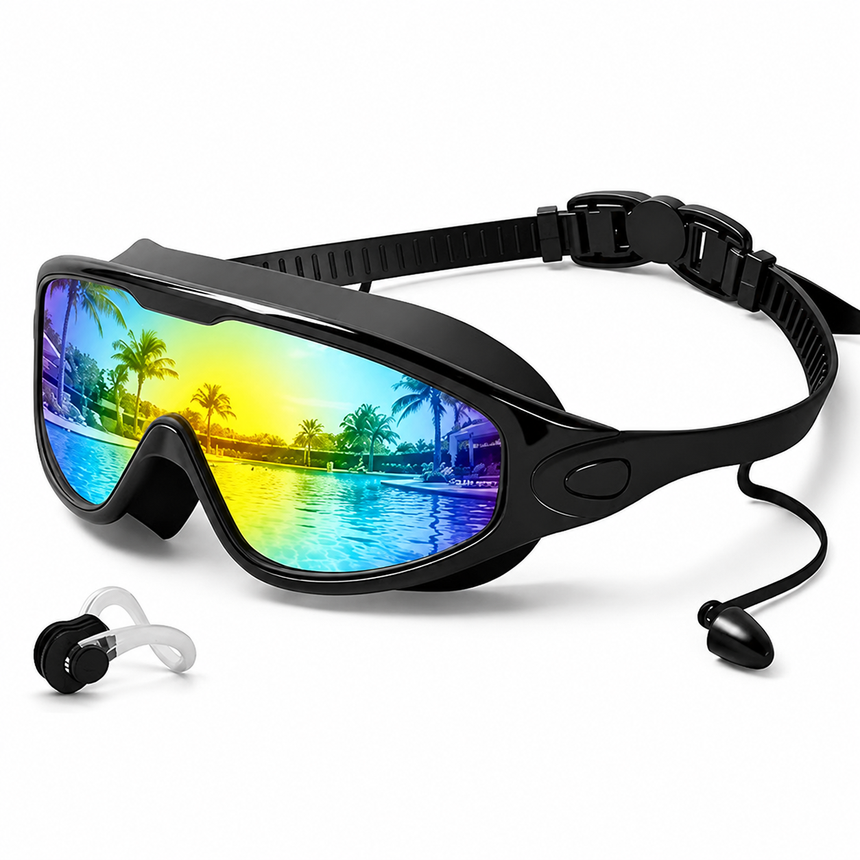 180° Panoramic Swimming Goggles – Leakproof, Anti-Fog Pool & Beach Gear