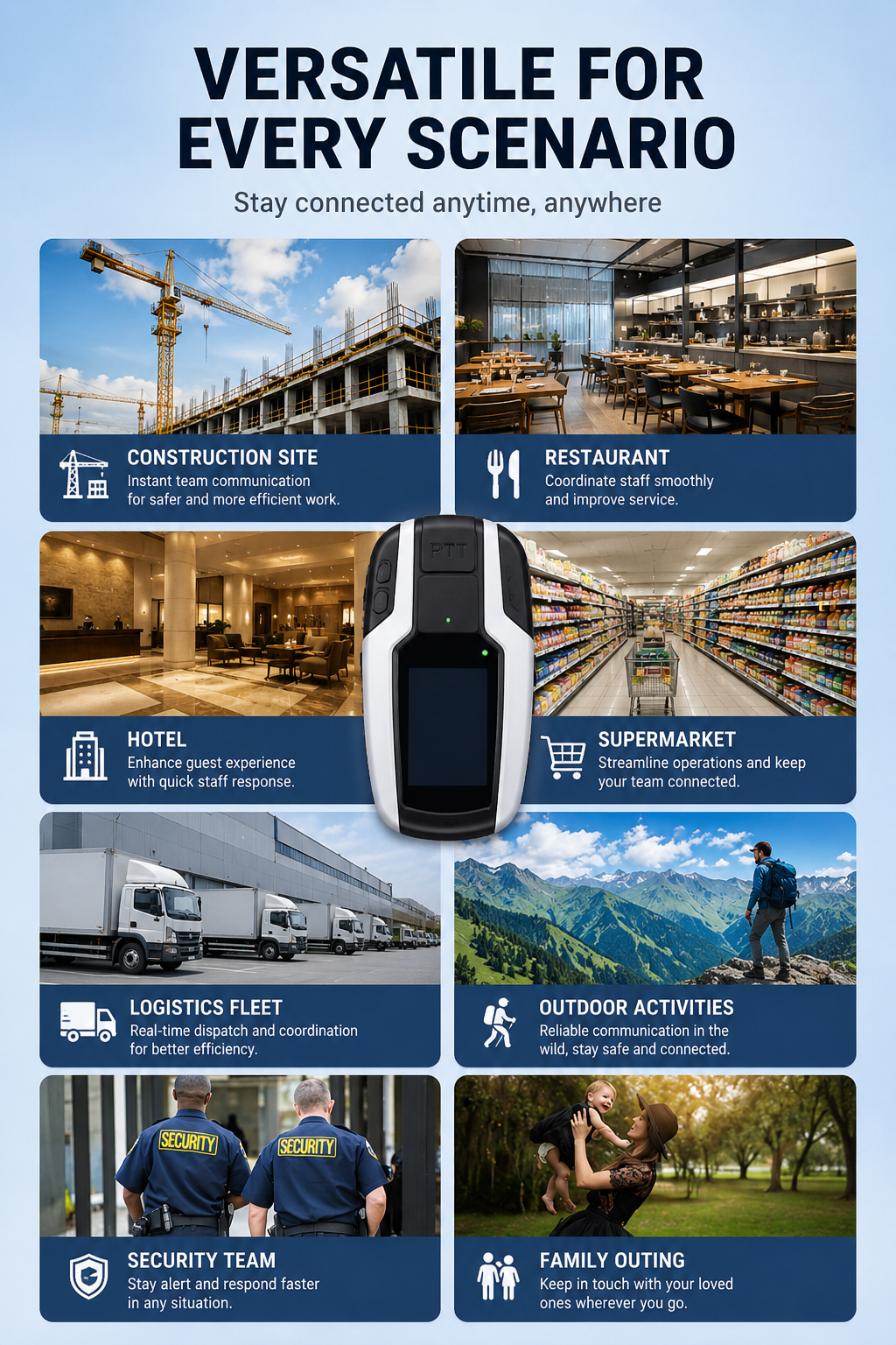 4G PTT Radio – Long-Distance Communication Up to 5000KM, Portable Walkie-Talkie for Teams & Outdoor Use