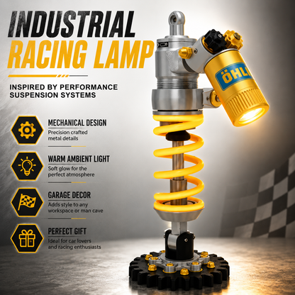 💡 Father's Day Garage Decor Lamp – Racing Suspension Inspired Industrial Light🚘