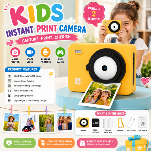 KidsSnap™ Instant Color Print Camera