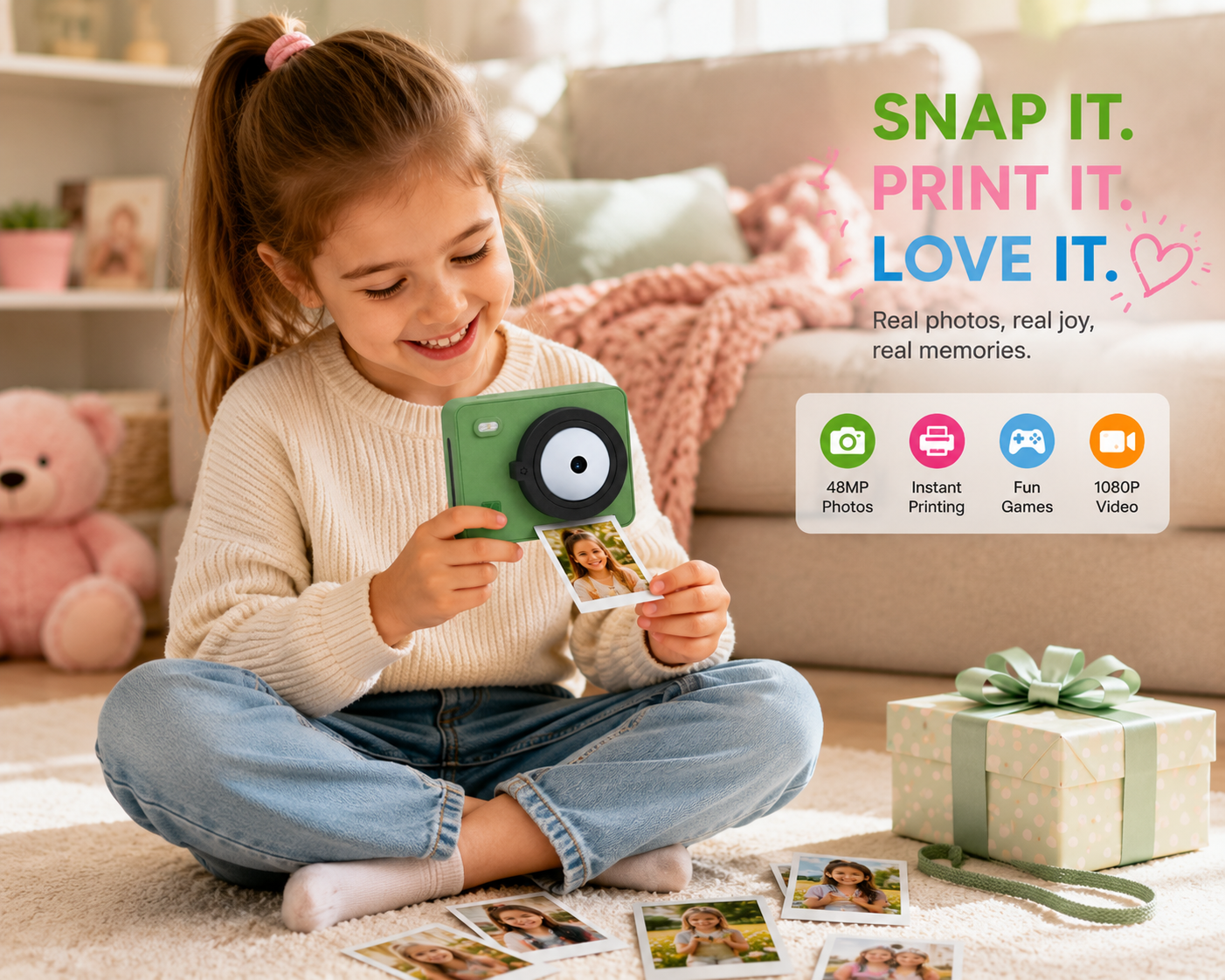 KidsSnap™ Instant Color Print Camera