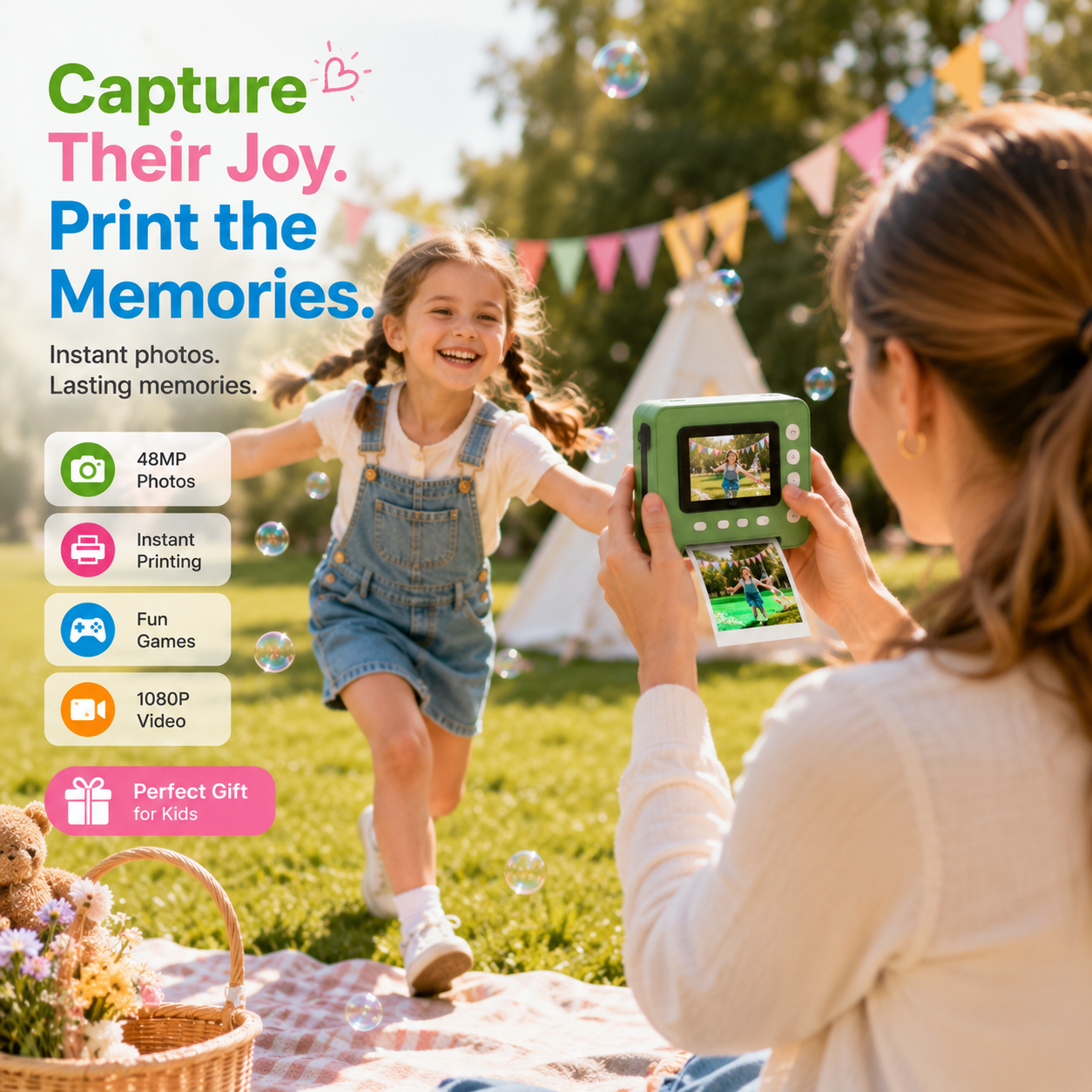 KidsSnap™ Instant Color Print Camera