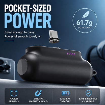 🔋 Never Run Out of Battery Again™ | Snap-N-Charge 3.0 Magnetic Power Bank