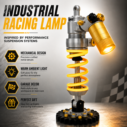 💡 Father's Day Garage Decor Lamp – Racing Suspension Inspired Industrial Light🚘