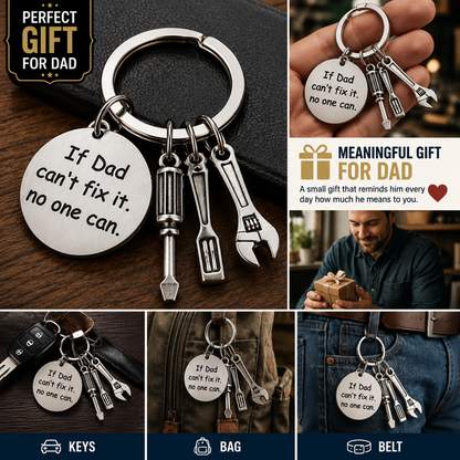 If Papa Can't Fix It Keychain™ | Meaningful Gift For Dad & Grandpa