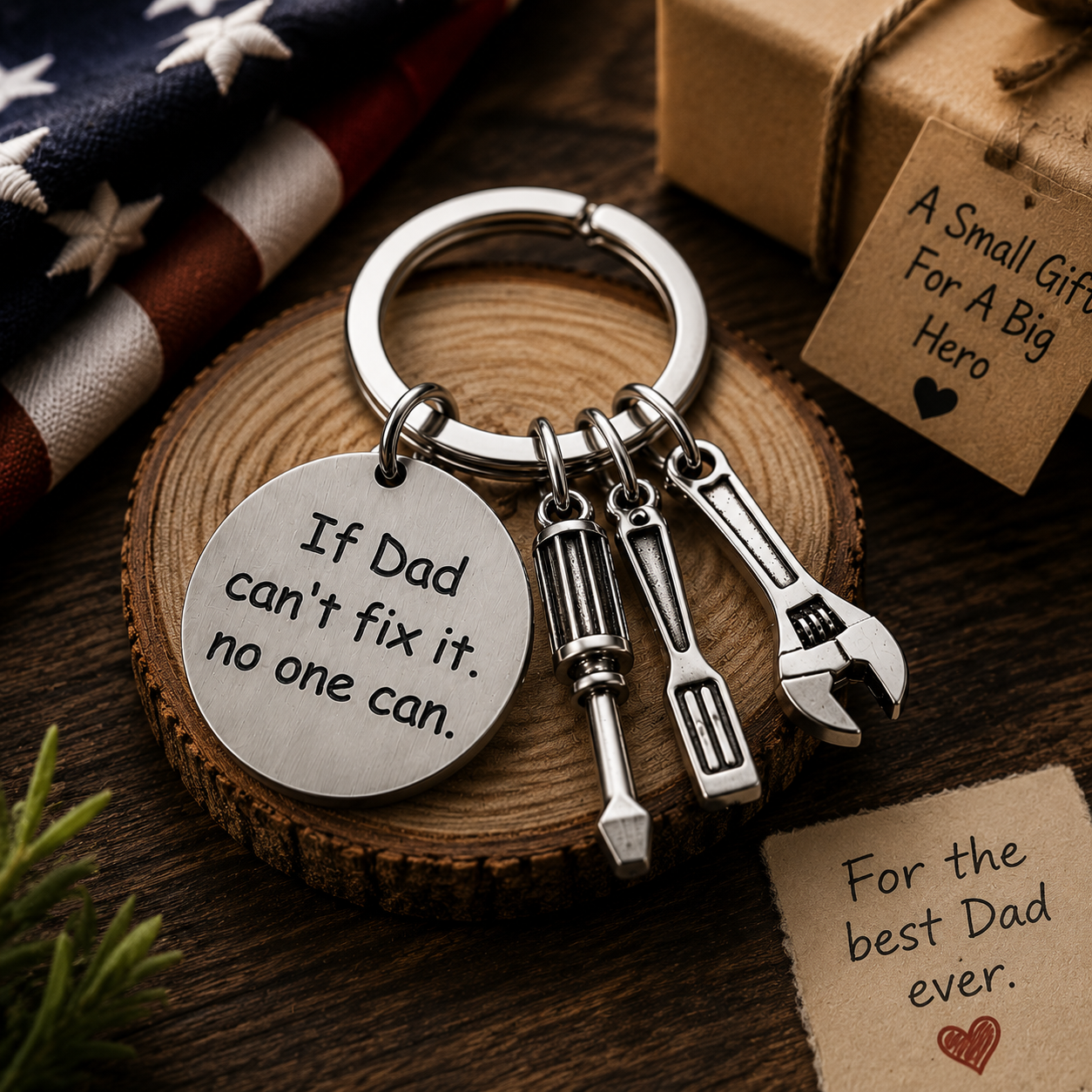 If Papa Can't Fix It Keychain™ | Meaningful Gift For Dad & Grandpa