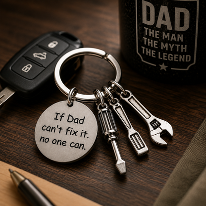 If Papa Can't Fix It Keychain™ | Meaningful Gift For Dad & Grandpa